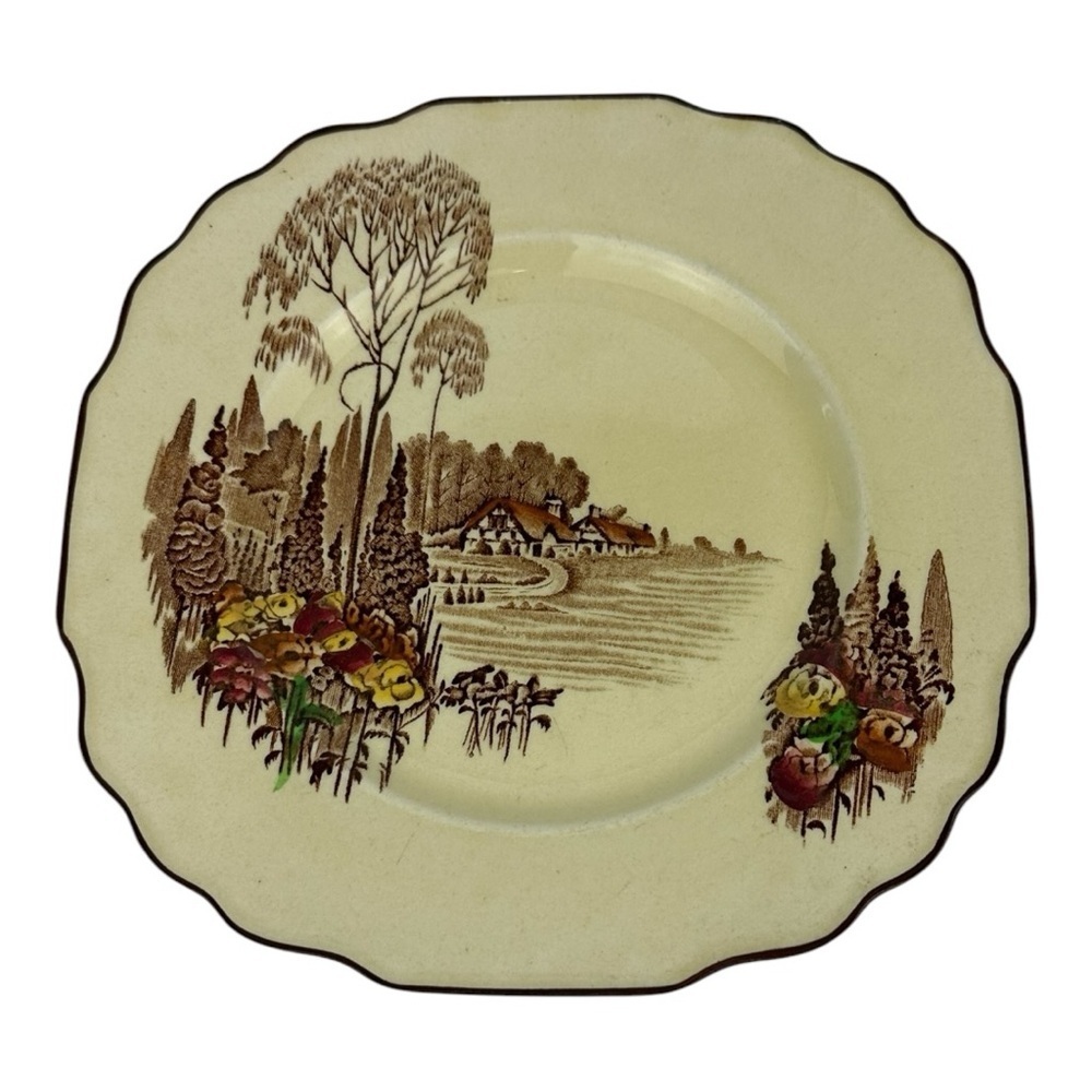 Vintage Myott & Sons Homeland Square Luncheon Plate